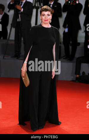 Venedig, Italien. 30. Aug 2018. Olivia Colman besucht die "Merken"-Premiere am 30. August in Venedig, Italien 2018 (von Mark Kap/Insidefoto) Credit: insidefoto Srl/Alamy leben Nachrichten Stockfoto