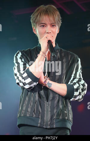 (Jae-Joong JYJ), 30. AUGUST 2018: Koreanische Sängerin Kim Jae Joong besucht die Miche Bloomin' Summer Festival Veranstaltung in Tokio, Japan. Credit: Pasya/LBA/Alamy leben Nachrichten Stockfoto