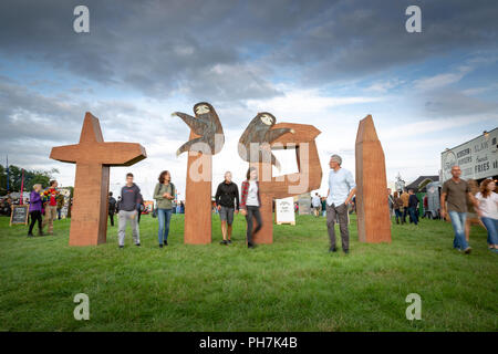 Tollard Royal, UK. 30. August 2018. Ende der Straße Festival am 1. Tag Donnerstag 30.8.18 Quelle: Paul Bevan/Alamy leben Nachrichten Stockfoto