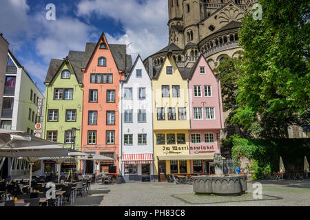 Altbauten, Fischmarkt, Martinsviertel, Köln, Nordrhein-Westfalen, Deutschland Stockfoto
