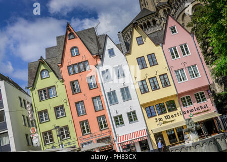 Altbauten, Fischmarkt, Martinsviertel, Köln, Nordrhein-Westfalen, Deutschland Stockfoto