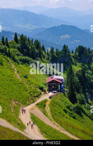 Staufner Haus, Hochgrat, Nagelfluhkette, Oberstaufen, Allgäu, Oberallgäu, Allgäu, Schwaben, Bayern, Deutschland Stockfoto