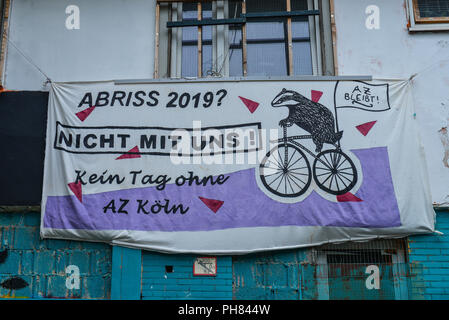 Autonomes Zentrum, Luxemburger Straße, Köln, Nordrhein-Westfalen, Deutschland Stockfoto