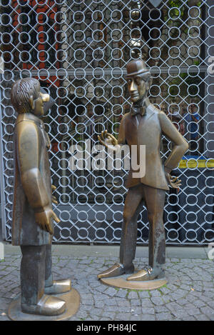 Denkmal, Tuennes und Schael, Brigittengaesschen, Altstadt, Köln, Nordrhein-Westfalen, Deutschland Stockfoto