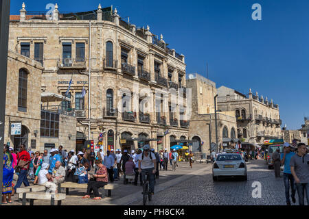 Straße in der alten Stadt, Jerusalem, Israel Stockfoto