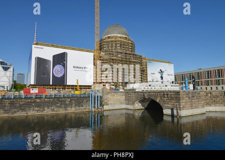 Baustelle, Humboldtforum, Schlossplatz, Unter den Linden, Mitte, Berlin, Deutschland Stockfoto