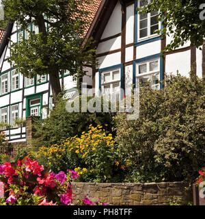 Vlothoer Brink, Fachwerkhäuser, Vlotho Stockfoto