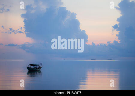 Abend auf Koh Rong Samloem Insel, Kambodscha Stockfoto