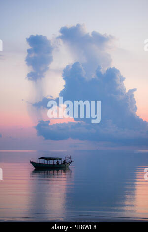 Abend auf Koh Rong Samloem Insel, Kambodscha Stockfoto