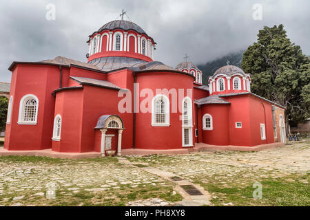 Katholikon, Kirche, Kloster Große Lavra, Berg Athos Halbinsel Athos, Griechenland Stockfoto