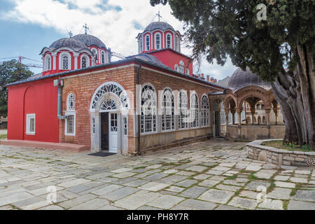 Kloster von großer Lavra, Berg Athos Halbinsel Athos, Griechenland Stockfoto