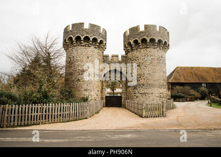 Kühlung Schloss Scheune Kent Stockfoto