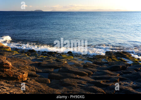 Lavacoast Lanzarote Stockfoto