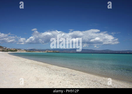 Beauriful Nuancen von Blau am Strand Stockfoto