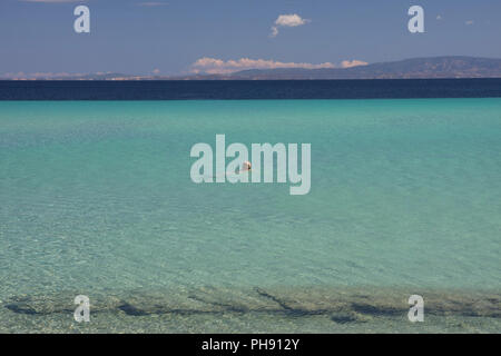 Beauriful Nuancen von Blau und Grün am Strand Stockfoto