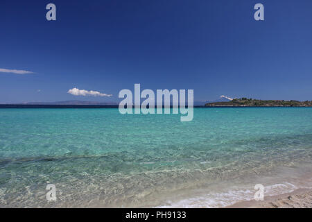 Beauriful Nuancen von Blau und Grün am Strand Stockfoto