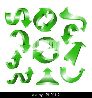 Pfeil-Icon-set Stockfoto