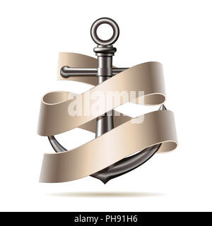 Anker Emblem, Vektor Stockfoto