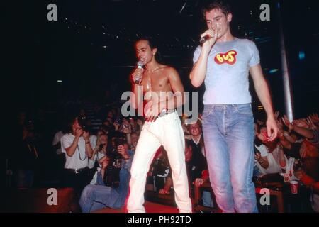 'Welten', britische Boygroup, in München, Deutschland 1994. Britischer Junge Band 'Welten' in München, Deutschland 1994. | Verwendung weltweit Stockfoto