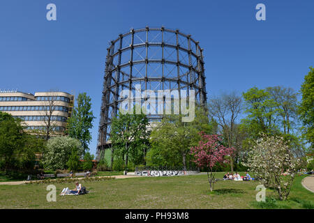 Gasometer, Torgauer Straße, Schöneberg, Berlin, Deutschland Stockfoto