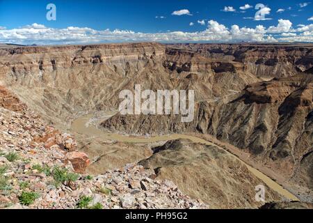 Der Fish River Canyon im Süden Namibias Stockfoto