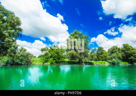 Naturpark Kopacki Rit in Slawonien, Kroatien, beliebtes Touristenziel und Vögel Reservierung Stockfoto