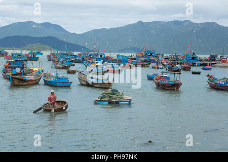 alten vietnamesischen Boot Thung Chai Stockfoto