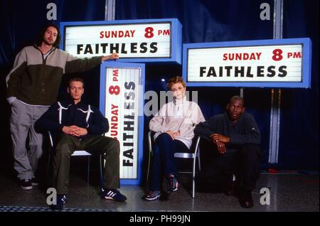 Faithless, britische Musikergruppe, bei einem Fotoshooting in München, Deutschland 1998. Britische band Faithless während einer fördernden Foto schießen auf Stockfoto