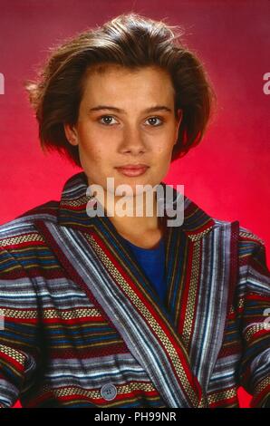 Jenny Jürgens beim Fotoshooting im Studio in München, Deutschland 1987. Jenny Juergens beim Fototermin in München, Deutschland 1987. | Verwendung weltweit Stockfoto