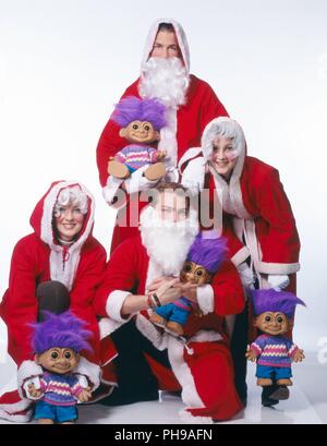 "Ace of Base", schwedische Popgruppe, beim Weihnachtsshooting in München, Deutschland 1993. Die schwedische Pop Gruppe "Ace of Base", während ein Weihnachten Promot Stockfoto