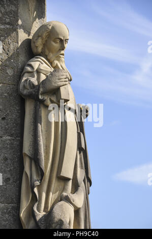 Skulptur des Hl. Antonius von Padua in Rieden, Deutschland Stockfoto