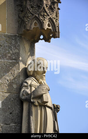 Skulptur des Hl. Antonius von Padua in Rieden, Deutschland Stockfoto