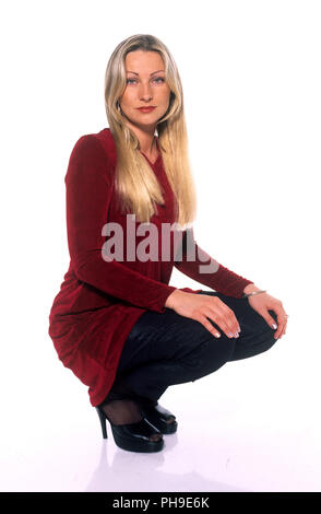 Malin "Linn" Berggren (Ace of Base) am 30.11.1995 in Düsseldorf. | Verwendung weltweit Stockfoto