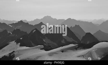 Blick vom Mount Titlis Richtung mount Oberalpstock Stockfoto