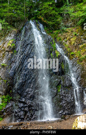 Queureuilh Wasserfall in der Nähe von Le Mont Dore, Auvergne, Puy-de-Dome, Auvergne Rhône-Alpes, Frankreich Stockfoto