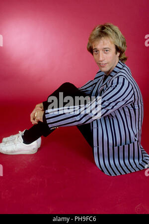 Robin Gibb (Bee Gees) am 21.04.1983 in Bremen. | Verwendung weltweit Stockfoto