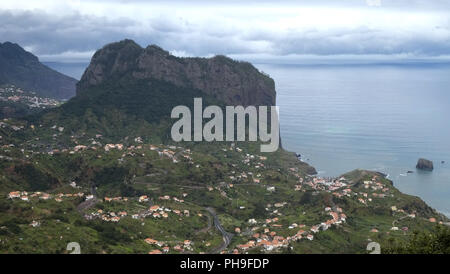 Eagle Rock, Penha de Aguia, Madeira, Portugal Stockfoto