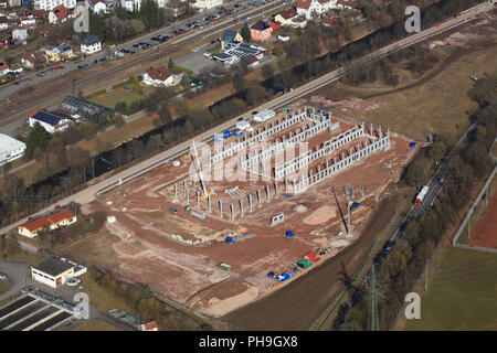 Steinen, Bauarbeiten für die DPD Logistik Center Stockfoto