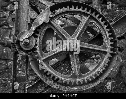 Alte Baumaschine Gang Stockfoto