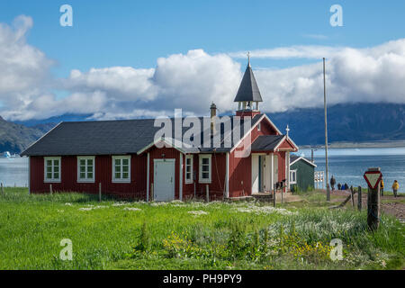 Dänemark, Grönland, Qassiarsuk (Viking Brattahlid Kirche Stockfoto