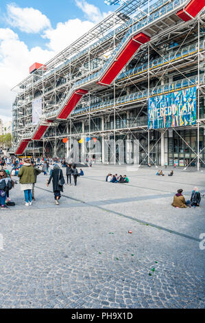 Centre Georges Pompidou, Beaubourg, Paris, Frankreich Stockfoto