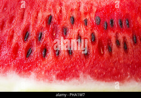 Saftige rote Wasser Mellon mit Samen Stockfoto
