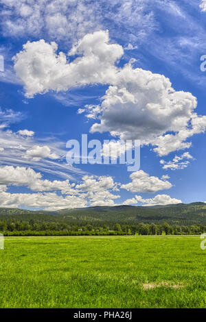 Endlose Himmel, Montana Stockfoto