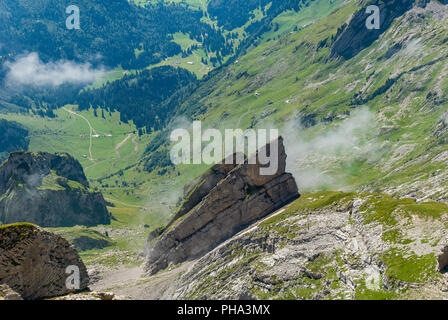 Säntis, Schwaegalp - Schweiz Stockfoto