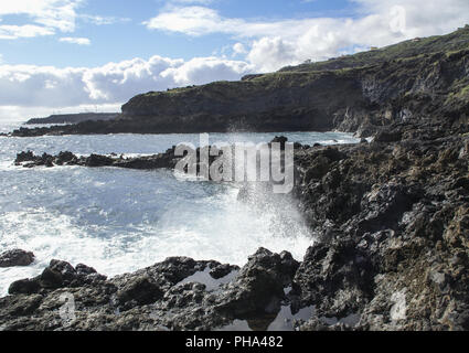 Küste in der Nähe Los Cancajos, La Palma, Kanarische Inseln Stockfoto