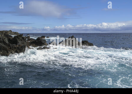 Küste in der Nähe Los Cancajos, La Palma, Kanarische Inseln Stockfoto