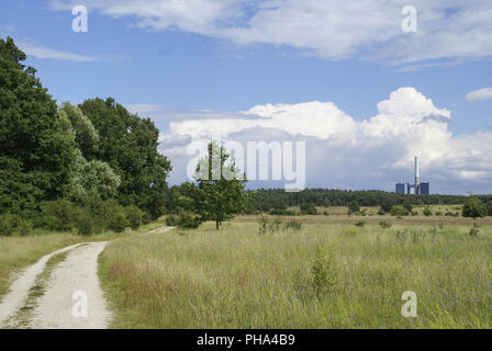 Power Station in der Nähe Nürnberg, Bayern, Deutschland Stockfoto