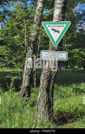 Geschützte Landschaft in der Nähe Waldenburg namens Entlesboden, Deutschland Stockfoto