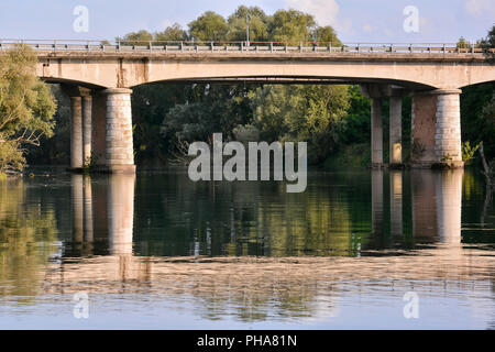 Wilder Fluss Brenta Stockfoto