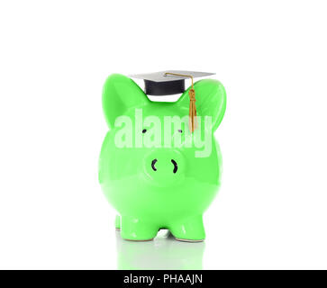 Piggy Absolvent Stockfoto